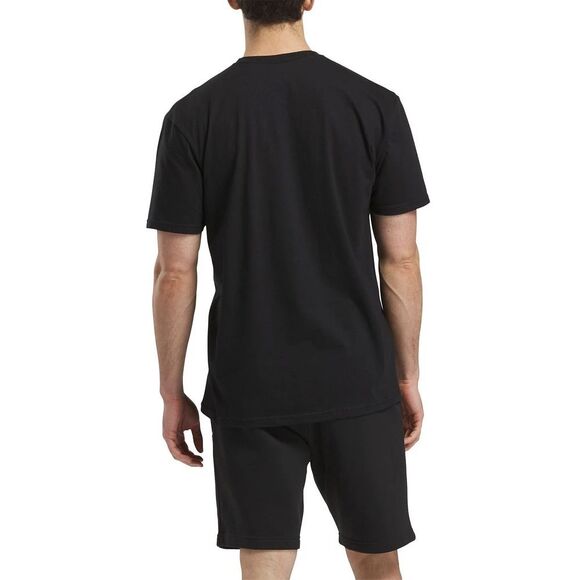 39. Reebok NWT Practice Logo Sneaker Graphic T-Shirt Black - Picture 4 of 4